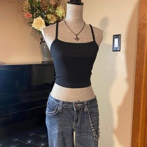 Black Women's Spaghetti Strap Top